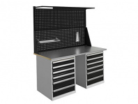 Верстак Expert T WTH160 комплект 9 (ExpTWTH160.T6/T6.021) — габариты 1870х1600х750 мм, 2 тумбы