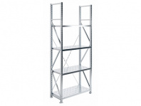 Стеллаж MS U 250/100x50/4 — габариты 2500х1080х500 мм, нагрузка 1000 кг