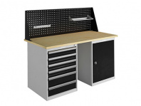 Верстак Expert T W160 комплект 7 (ExpTW160.T6/T1.010) — габариты 1370х1600х750 мм, 2 тумбы
