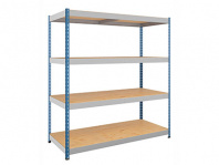 Стеллаж SB 200x183x76/4 — габариты 2000х1842х773 мм, нагрузка до 2100 кг