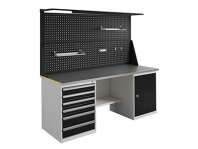 Верстак Expert T WTH200 комплект 12 (ExpTWTH200.T6/T1.021) — габариты 1870х2000х750 мм, 2 тумбы