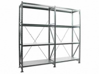 Стеллаж MS U 200/200(100+100)x50/8 (4+4) (Нагрузка на полку 300) — габариты 2016х2120х500 мм, нагрузка 1000 кг